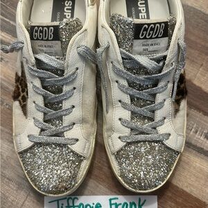 Golden Goose Women's Silver Glitter Sneakers